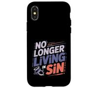 No Longer Living In Sin Pareja de Bodas matrimoniales Carcasa para iPhone X/XS