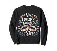 No Longer Living In Sin Pareja de Bodas matrimoniales |- Sudadera