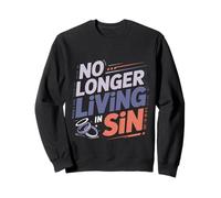 No Longer Living In Sin Pareja de Bodas matrimoniales Sudadera