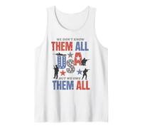 No los conocemos todos, pero les debemos todos los Estados Unidos Patriotic Camiseta sin Mangas