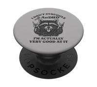 No Lucho con AuDHD, en Realidad Soy Muy Bueno en eso PopSockets PopGrip Adhesivo