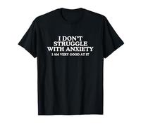 No Lucho con la ansiedad Funny Gen Z Meme Humor ansioso Camiseta