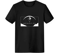 NO Man'S Sky T Shirts Cool Printing Short Sleeve Tops Black Cotton T Shirt Summer Men Tumblr tee Shirt Size L