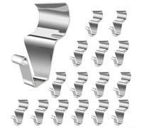 No más daños, clips de acero inoxidable resistentes diseñados para proteger tu vinilo mientras exhibes la decoración (B)