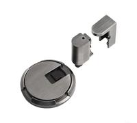 No más golpes, disfruta de una vida tranquila con este soporte de puerta ajustable montado en el suelo resistente al viento de diseño eficiente (gris)