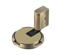 No más golpes, disfruta de una vida tranquila con este soporte de puerta ajustable montado en el suelo resistente al viento de diseño eficiente (bronce verde)