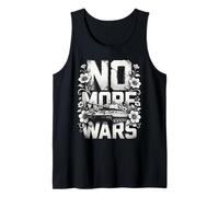 No más guerras Tanque con Flores Paz Camiseta sin Mangas