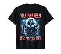 No más señor Buen Chico Gracioso Alfa Lobo Meme desquiciado Brainrot Camiseta