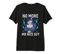 No más señor Buen Chico Gracioso Alfa Lobo Meme desquiciado Brainrot Camiseta Premium