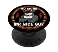 No más señor Buen Chico Gracioso Alfa Lobo Meme desquiciado Brainrot PopSockets PopGrip Adhesivo