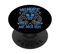 No más señor Buen Chico Gracioso Alfa Lobo Meme desquiciado Brainrot PopSockets PopGrip Adhesivo