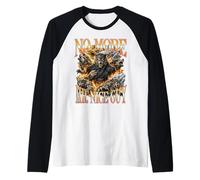 No más señor Buen Chico Hombre Lobo Bootleg Alpha Male Aura Camiseta Manga Raglan