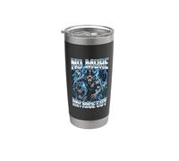 No más señor buen chico vaquero lobo Vaso térmico de acero inoxidable de doble pared