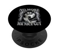 No Más Señor Buen Guy Lobo Meme Husky Humor PopSockets PopGrip Adhesivo