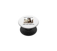 No me apresures, Gato procrastinador de última Hora PopSockets PopGrip Adhesivo