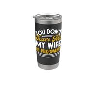 No me asustas, mi esposa está embarazada, divertida fiesta de Halloween Vaso térmico de acero inoxidable de doble pared