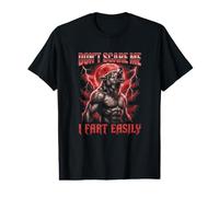 No me asustes, me Tiro un Pedo fácilmente Bootleg Alpha Wolf Meme Camiseta gráfica económica