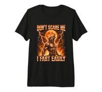 No me asustes, me Tiro un Pedo fácilmente Bootleg Alpha Wolf Meme Camiseta Premium