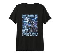 No me asustes, me Tiro un Pedo fácilmente Bootleg Alpha Wolf Meme Camiseta Premium