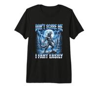 No me asustes, me Tiro un Pedo fácilmente Bootleg Alpha Wolf Meme Camiseta Premium