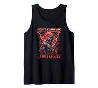 No me asustes, me Tiro un Pedo fácilmente Bootleg Alpha Wolf Meme Camiseta sin Mangas