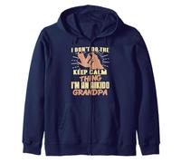 No me calmo Soy Abuelo Fan del Aikido humorístico Sudadera con Capucha