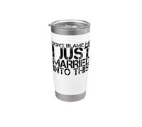 No me culpes Acabo de casarme con esta divertida familia de suegros Vaso térmico de acero inoxidable de doble pared