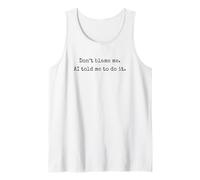 No me culpes AI me Dijo Que lo hiciera Divertido AI Vintage Camiseta sin Mangas