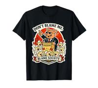No me culpes Culpa de la Sociedad sátira Cartoon Camiseta