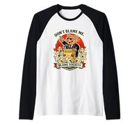 No me culpes Culpa de la Sociedad sátira Cartoon Camiseta Manga Raglan