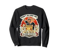 No me culpes Culpa de la Sociedad sátira Cartoon Sudadera