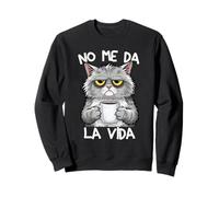 No Me Da La Vida Gato Hombre Divertida Graciosa Ropa Sudadera