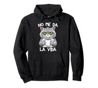 No Me Da La Vida Gato Hombre Divertida Graciosa Ropa Sudadera con Capucha