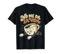 No Me Da La Vida Gracioso Amante del Cafe Camiseta