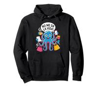 No me da la Vida Pulpo Café Frase Graciosa y Divertida Sudadera con Capucha
