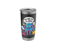 No me da la vida Pulpo Café Frase Graciosa y Divertida Vaso térmico de acero inoxidable de doble pared