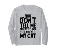 No me digas qué Hacer No Eres mi dueño Amante de los Gatos Manga Larga