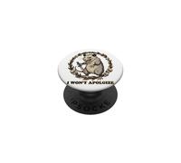 No me disculpo Opossum PopSockets PopGrip Adhesivo
