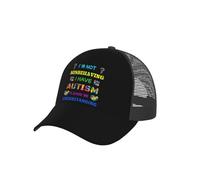 No Me Estoy Portando Mal, Tengo Autismo. Concientización sobre El Autismo. Unisex Gorras Hip Hop Casual Gorra Trucker Clásico Gorra De Béisbol para Aire Libre Running Deporte