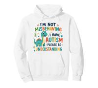 No me Estoy portando Mal Tengo Autismo Niños Conciencia Dinosaurio Sudadera con Capucha