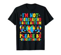 No me Estoy portando Mal Tengo Conciencia sobre el Autismo Autista Divertido Camiseta
