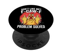 No me Gusta F-Caw-F Problema Resuelto Humor sarcástico de Pollo PopSockets PopGrip Adhesivo