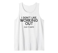 No me Gusta Hacer Ejercicio Porque Duele Divertido Gimnasio de Entrenamiento Camiseta sin Mangas