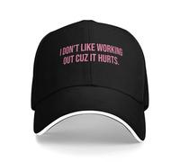 No me Gusta Hacer Ejercicio Porque me Duele. Gorra de béisbol Casual, Gorra de Verano, Gorra de Tenis a Prueba de Sol, Gorras de Moda para Adolescentes Unisex, Gorras de béisbol de Moda