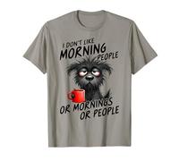No me Gusta la Gente de la mañana café Divertido para Perros Camiseta
