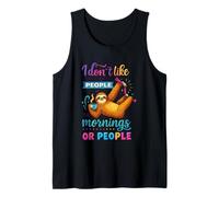 No me Gusta la Gente de la mañana o Las mañanas Camiseta sin Mangas