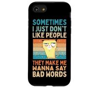 No Me Gusta La Gente Me Hacen Decir Malas Palabras Carcasa para iPhone SE (2020) / 7 / 8