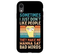 No Me Gusta La Gente Me Hacen Decir Malas Palabras Carcasa para iPhone XR