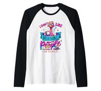 No me Gusta la Gente o la Gente de la mañana Camiseta Manga Raglan