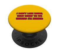No me Gusta Que me digan qué Hacer a Menos Que esté Desnudo PopSockets PopGrip Adhesivo